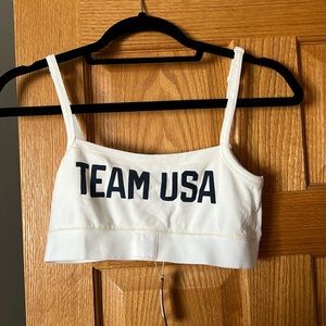 NWT SKIMS LIMITED EDITION TEAM USA BRALETTE WHITE - L